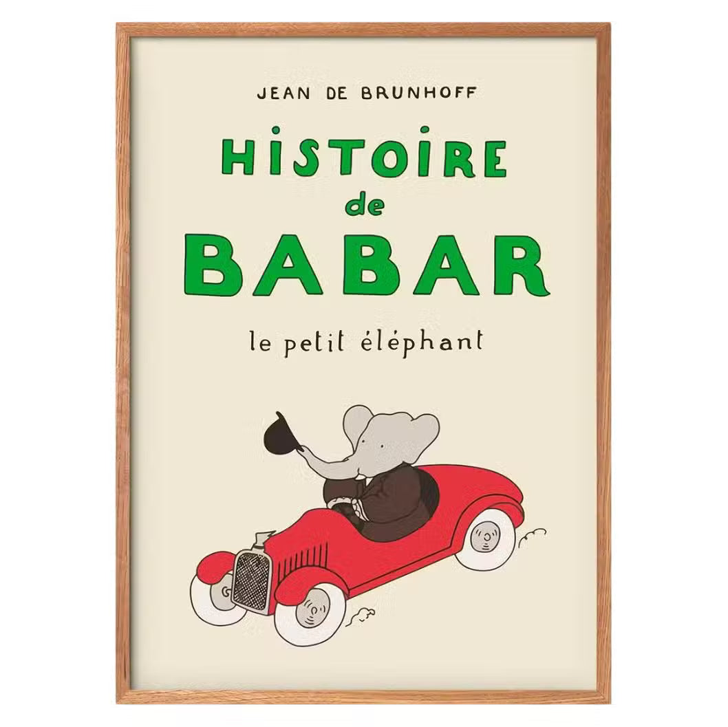 Babar Plakat Histoire De Babar-30   40 Cm