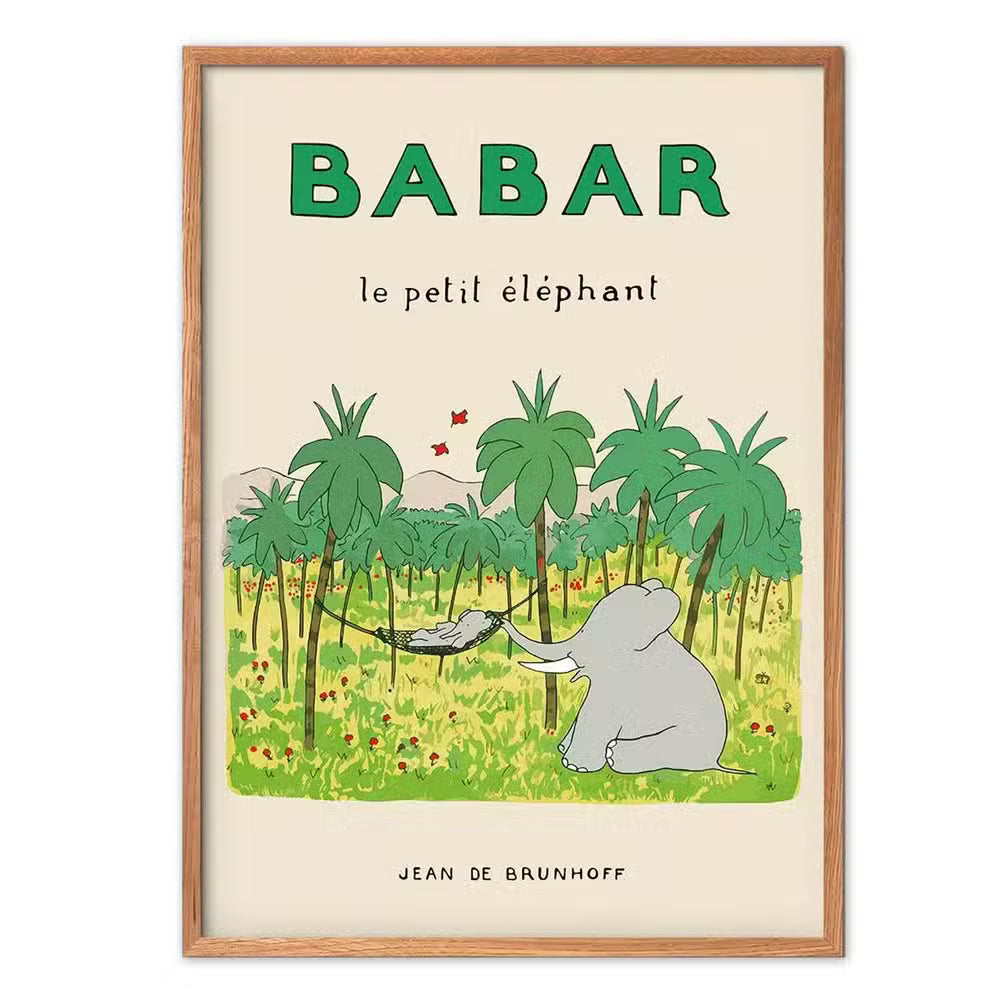 Babar Plakat Le Petit Elephant-30   40 Cm