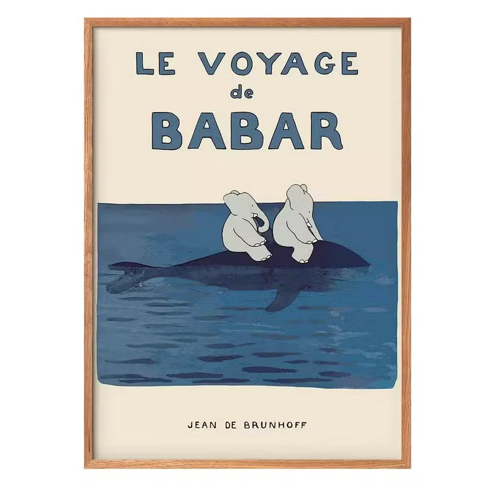 Babar Plakat Le Voyage-30   40 Cm