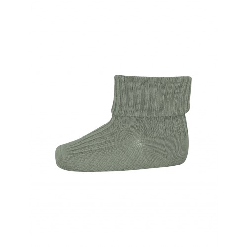 Baby Ankel Strømper   Merino Uld Med Ombuk 15 16 Lily Pad