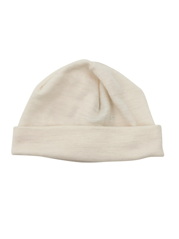 Baby Beanie Uldhue Natur