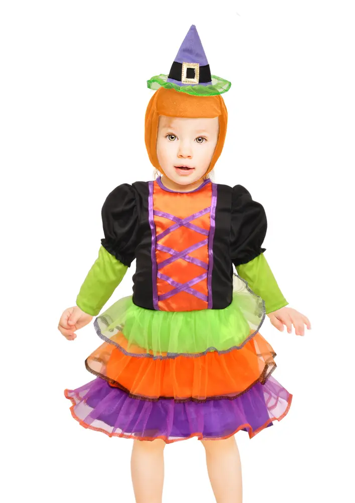 Baby Hekse Kostume Sort  -12 Mdr