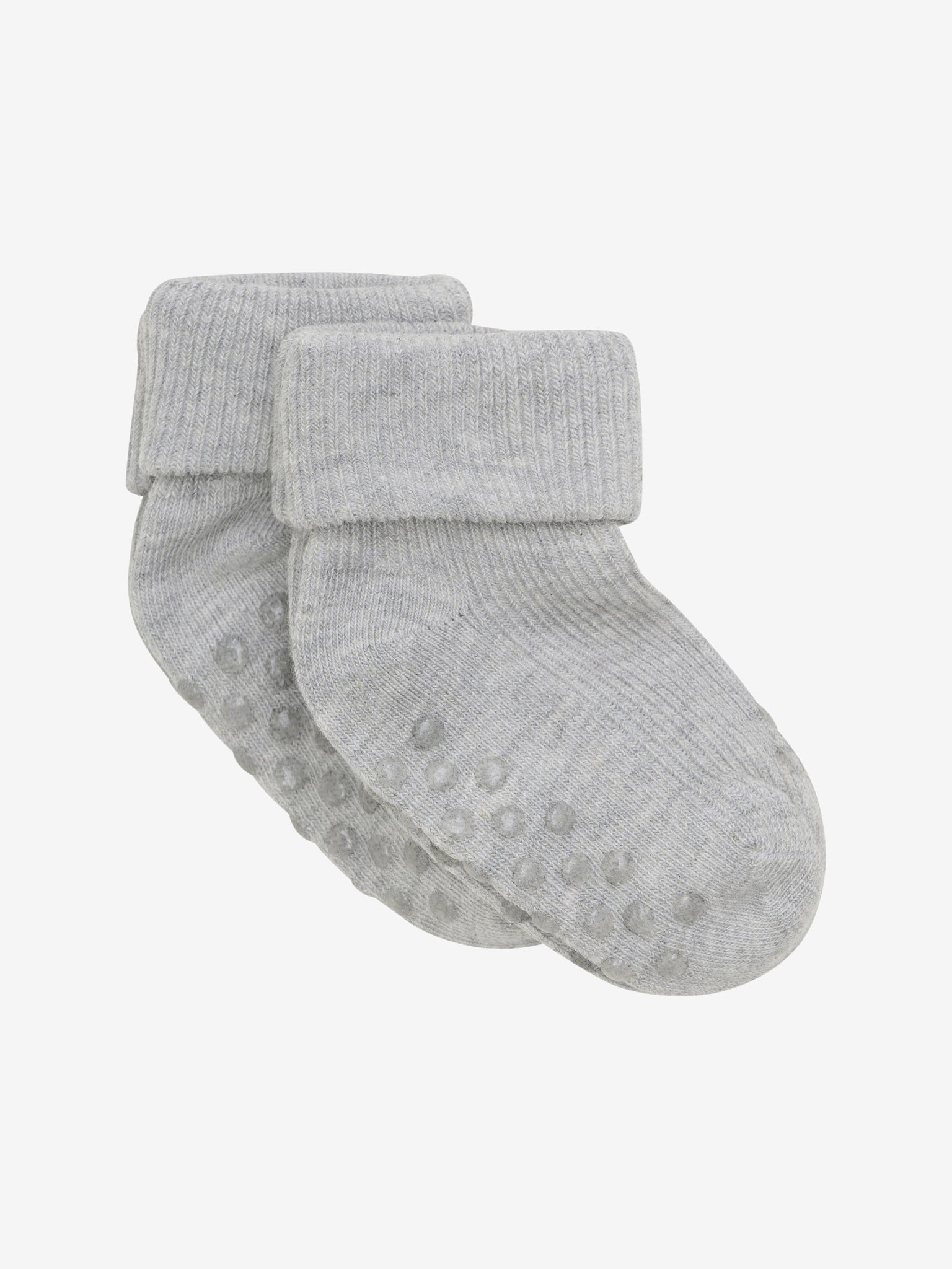 Baby Rib Sock    Abs   -pack  Light Grey 15 18