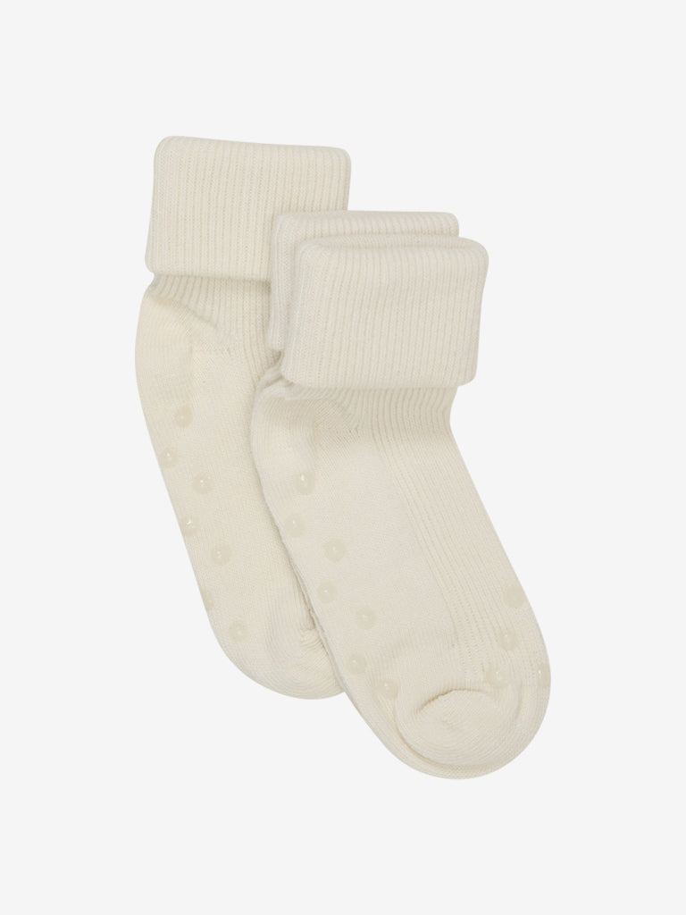 Baby Rib Sock    Abs   -pack  Off White 15 18