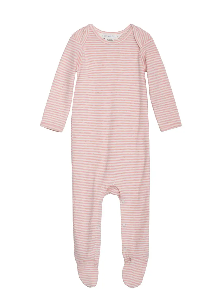 Baby Stribet Dragt Coral Offwhite 68     Mdr