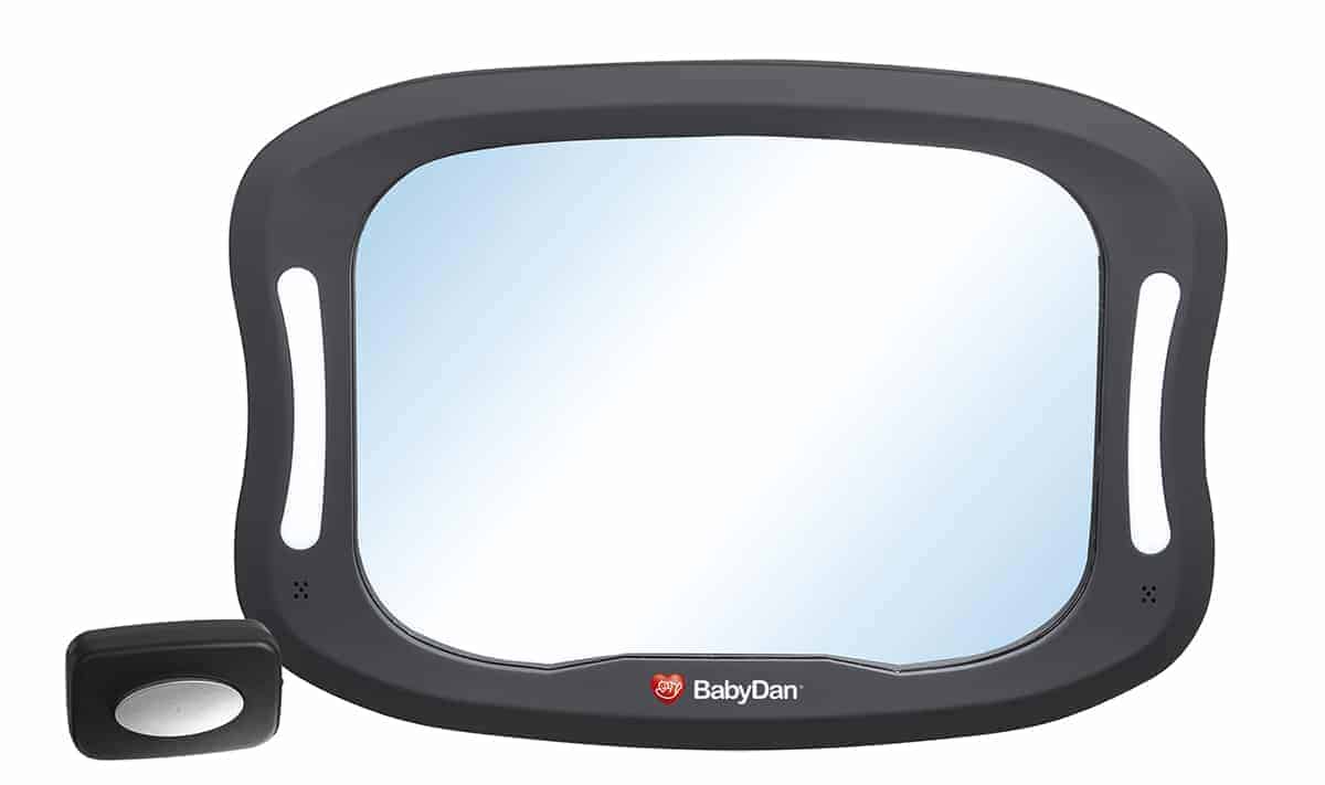 Babydan Bagsædespejl   Led Lys