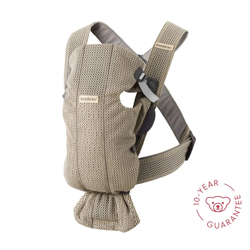 Bæresele Mini 3d-mesh  Grå Beige