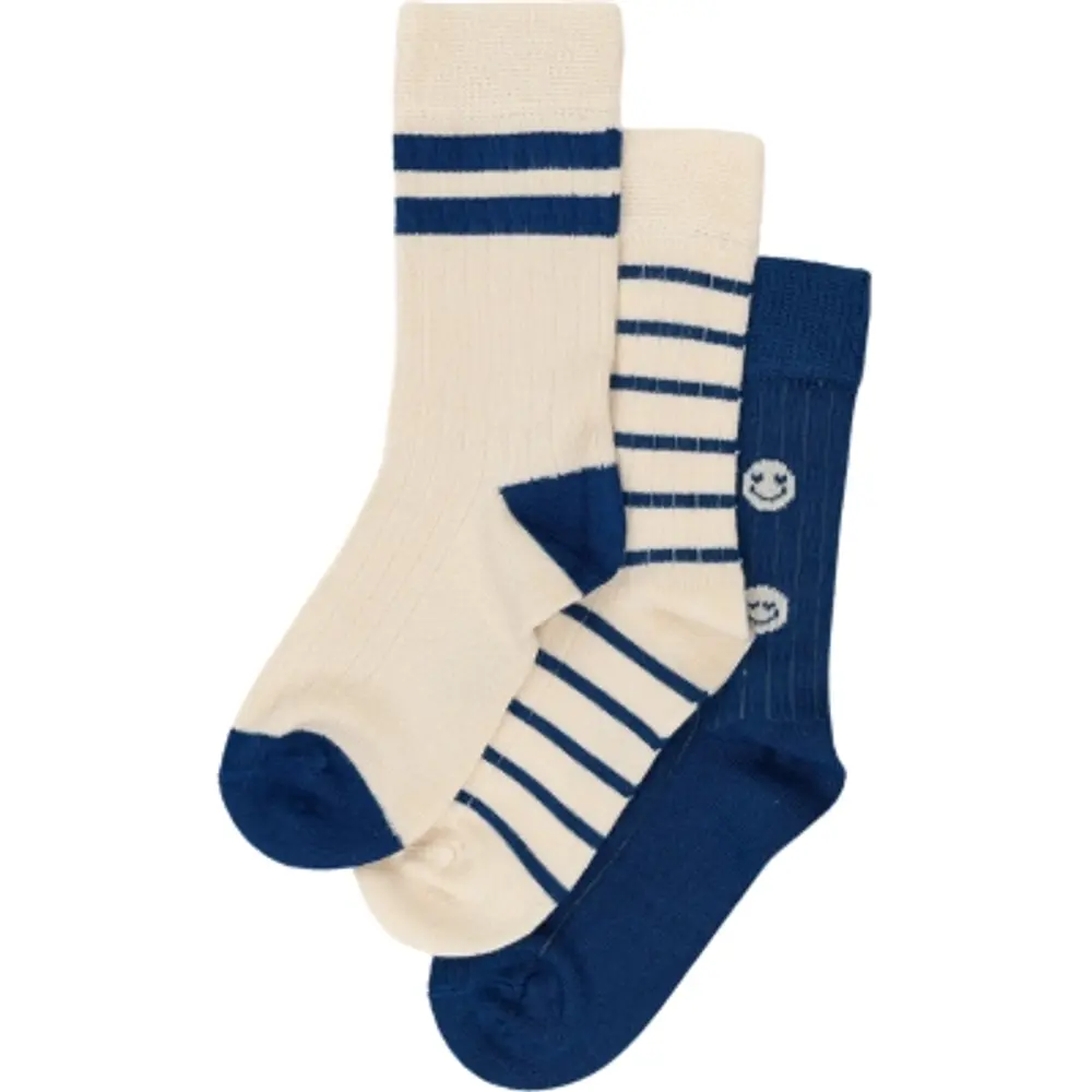 Bamboo Strømper   Pak Cobalt Mix 23 26