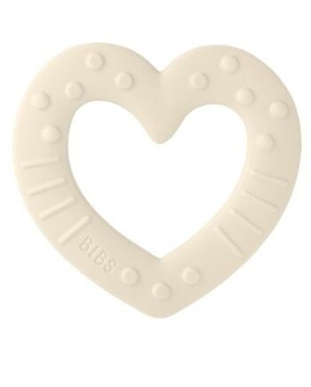 Bibs Baby Bitie  Bidering  Heart  Ivory