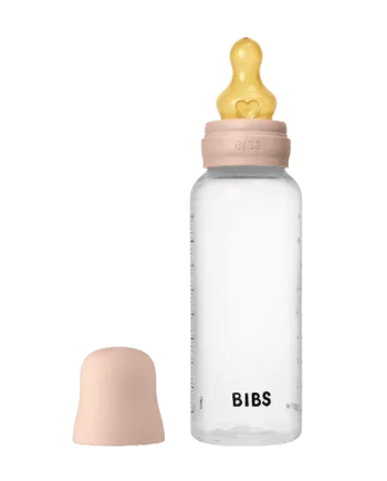 Bibs Baby Flaske Rund Latex   Pack 270 Ml Medium Flow Blush