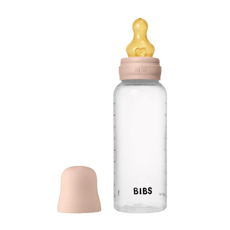 Bibs Baby Flaske Rund Latex   Pack 270 Ml Medium Flow Blush
