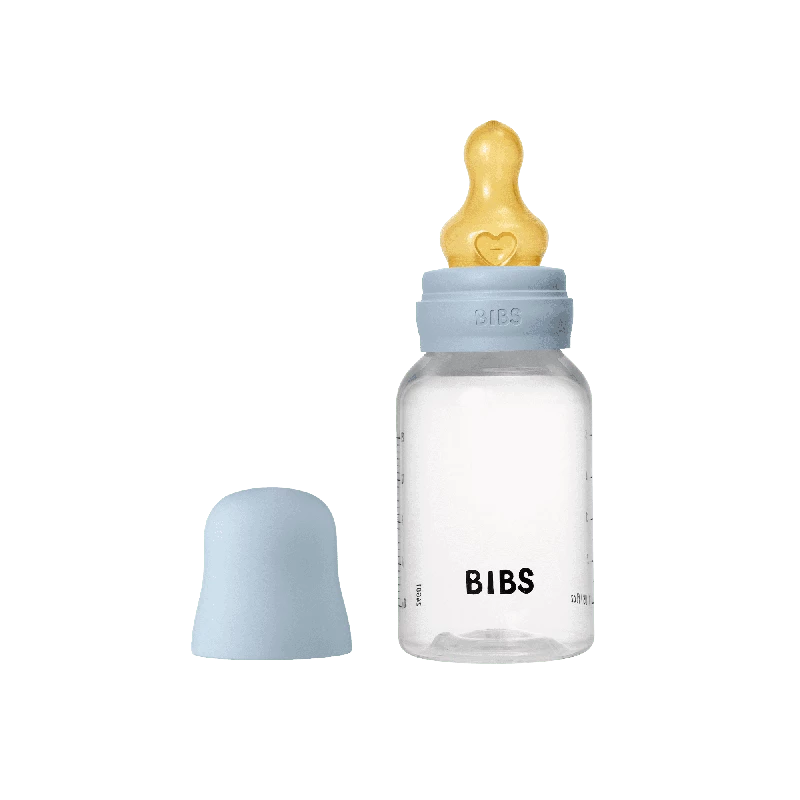 Bibs Baby Flaske Rund Latex   Pack 150 Ml Slow Flow Baby Blue
