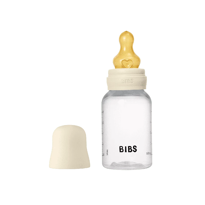 Bibs Baby Flaske Rund Latex   Pack 150 Ml Slow Flow Ivory