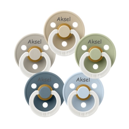 Bibs Colour Night  Str     18  Mdr  Rund Latex  Sutter Med Navn    -pak