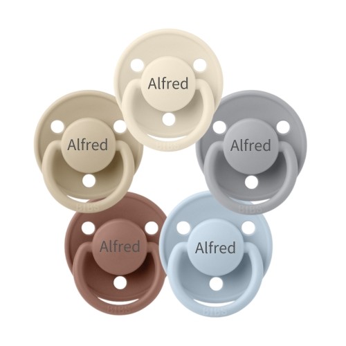 Bibs De Lux  Str        Mdr  Rund Latex  Sutter Med Navn   -pak