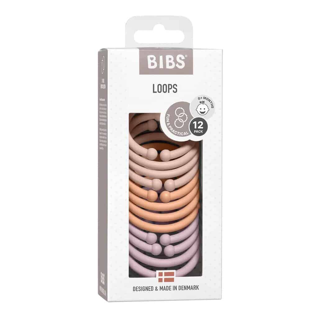 Bibs Loops Blush Peach Dusky Lilac