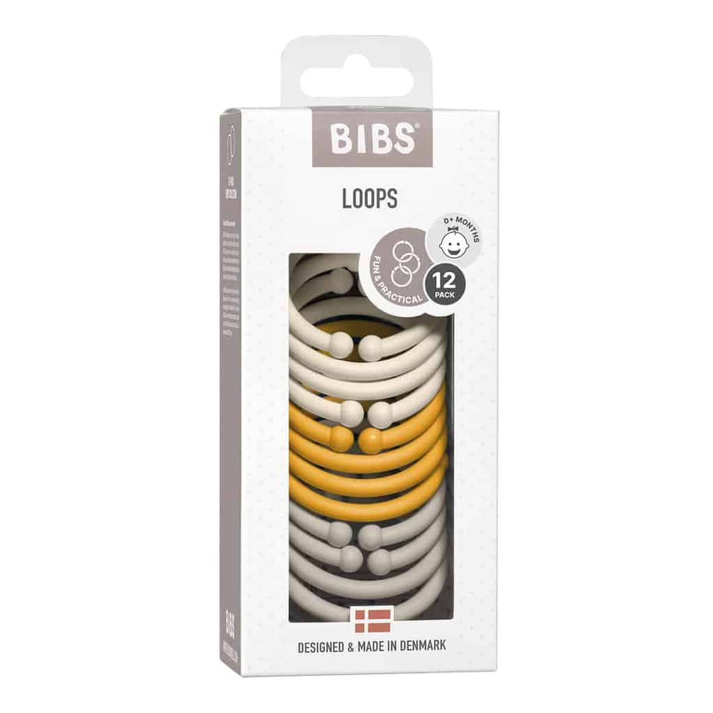 Bibs Loops Ivory Honey Bee Sand