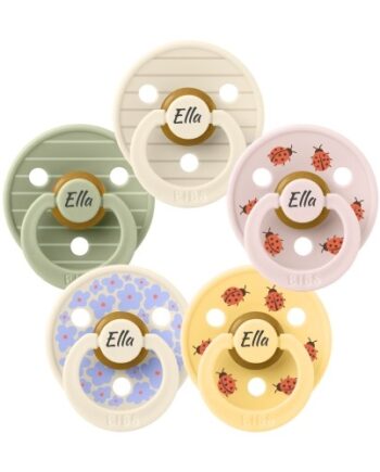Bibs Studio Line  Str      -  Mdr  Rund Latex  Sutter Med Navn   -pak