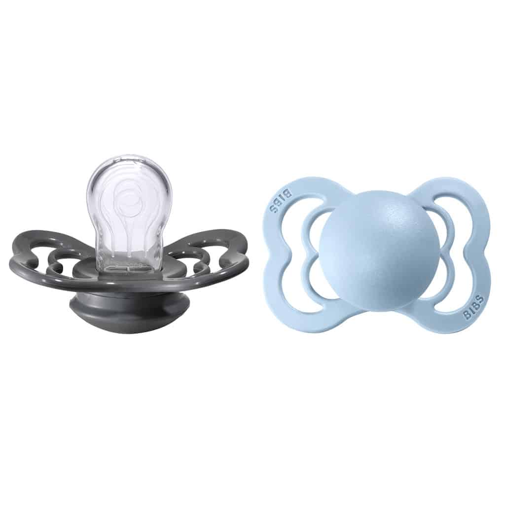 Bibs Supreme Silikone Str    Iron Baby Blue