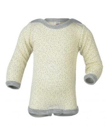 Body Med Lange ærmer   Merino Uld Og Silke 50 56 Nature Dots