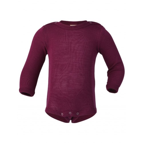 Body Med Lange ærmer   Merino Uld Og Silke 50 56 Orchid