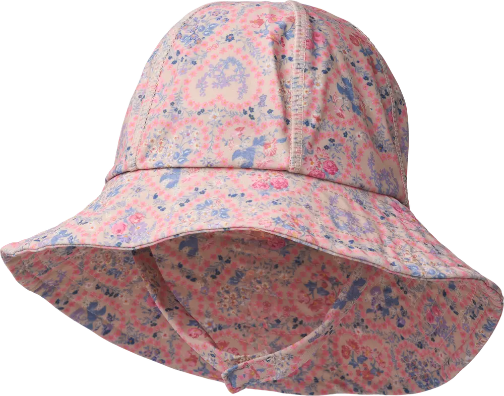 Bora Uv Solhat Pink Heart Flowers 48-51cm