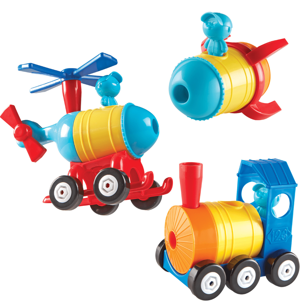 - -  Build It  Rocket-train-helicopter Byg-selv Learning Resources