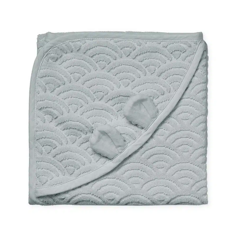 Cam Cam Junior Håndklæde Med Hætte Og ører  Classic Grey