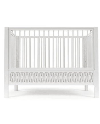 Cam Cam Harlequin Babyseng  60x120cm  Fsc Mix Hvid