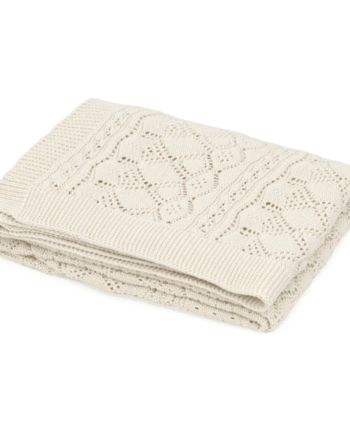 Cam Cam Pointelle Baby Striktæppe Off White