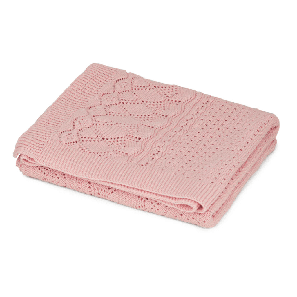 Cam Cam Pointelle Baby Striktæppe Sorbet