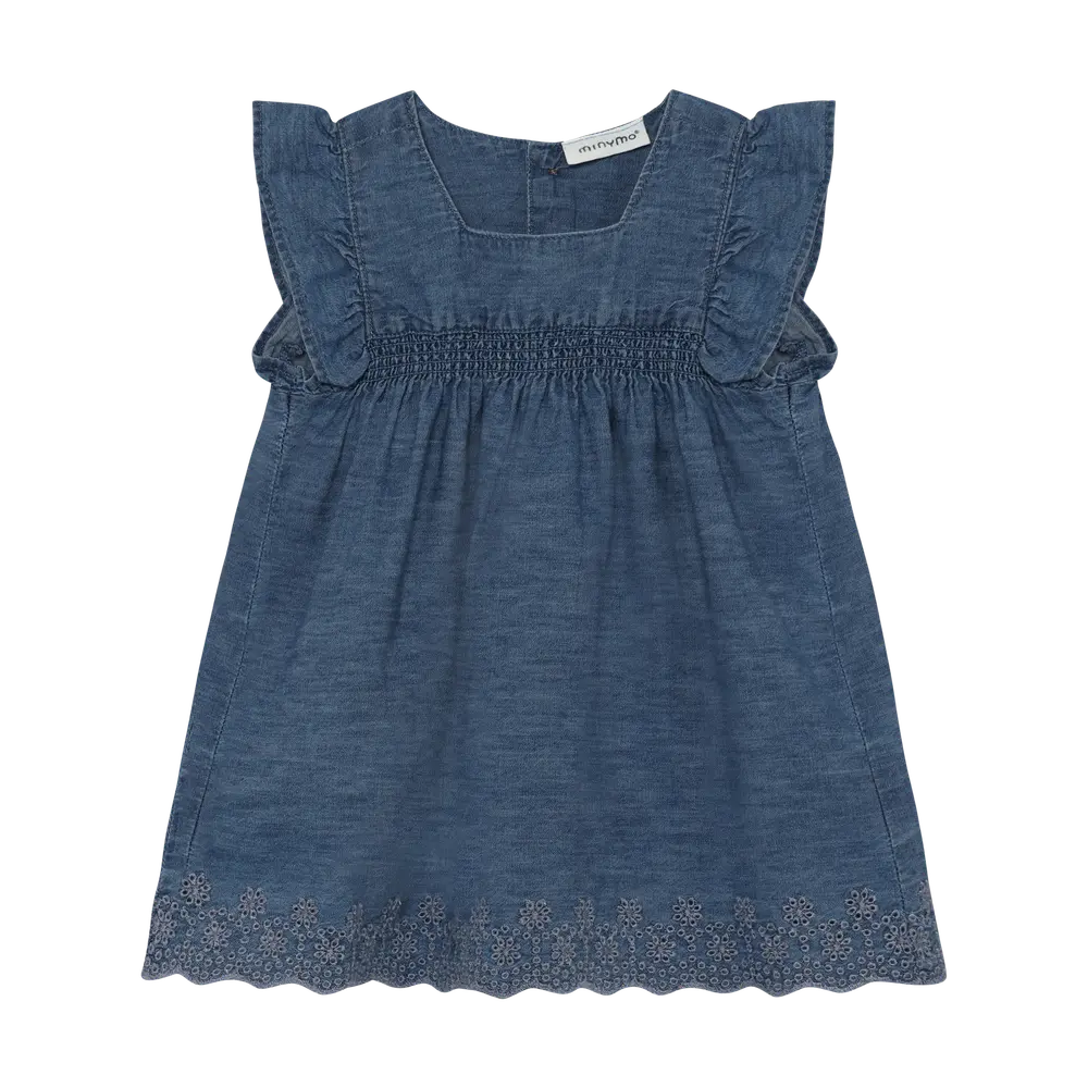 Chambray Kjole Faded Denim 80