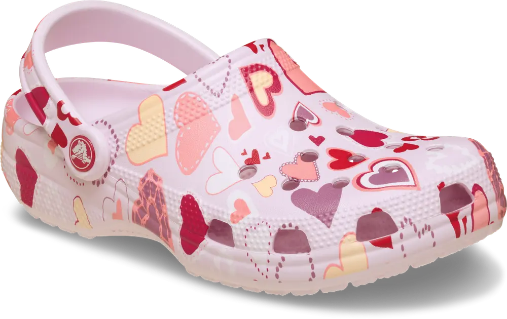 Classic Vday Clog   Pink Milk Hearts 29 30