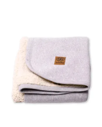 Cloby Teddy Blanket Grå