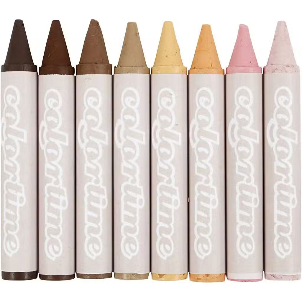 Colortime Farvekridt Hudfarver   Pak
