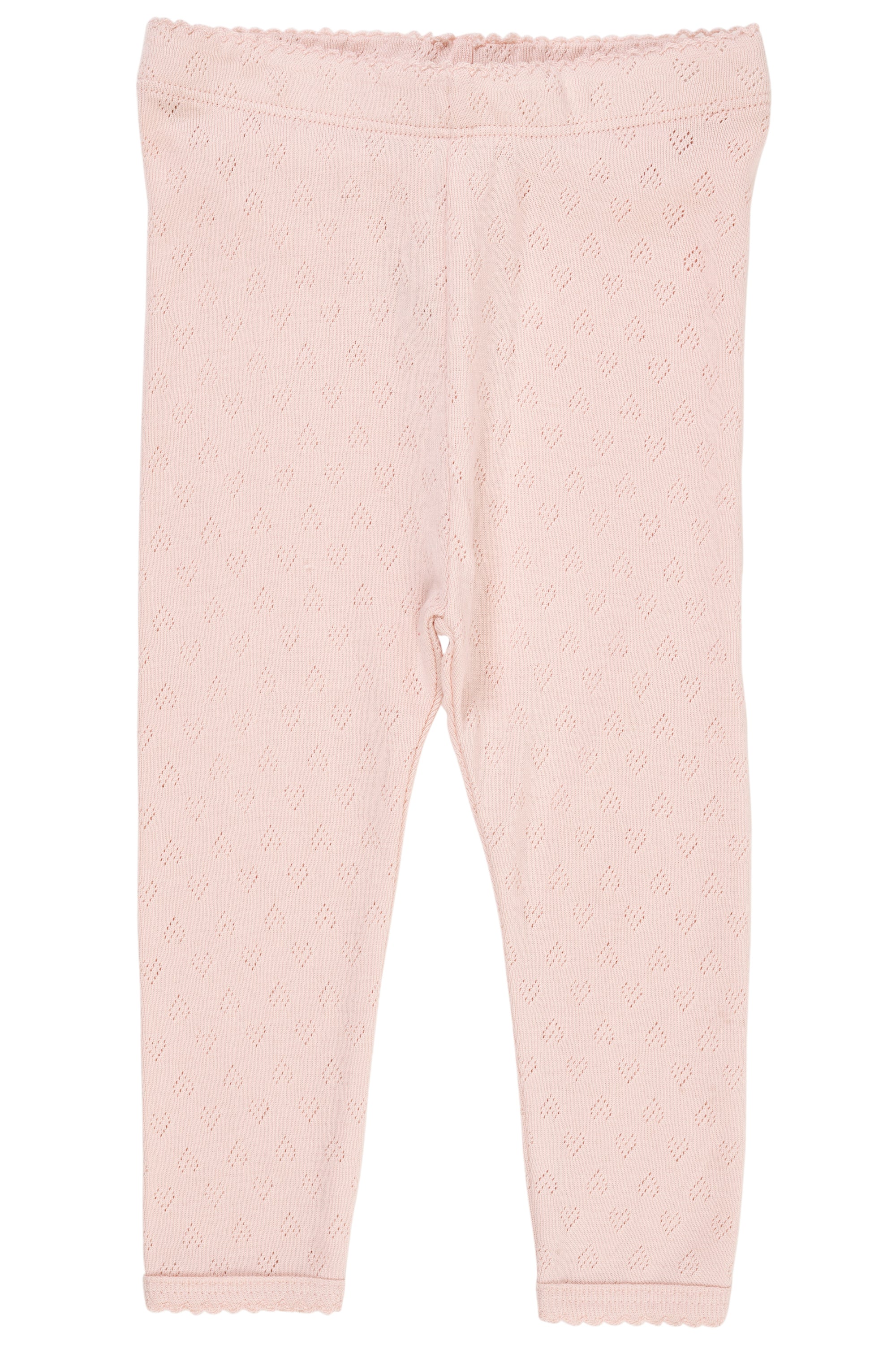 Copenhagen Colors Pointelle Heart Leggings Dusty Rose 50 Cm