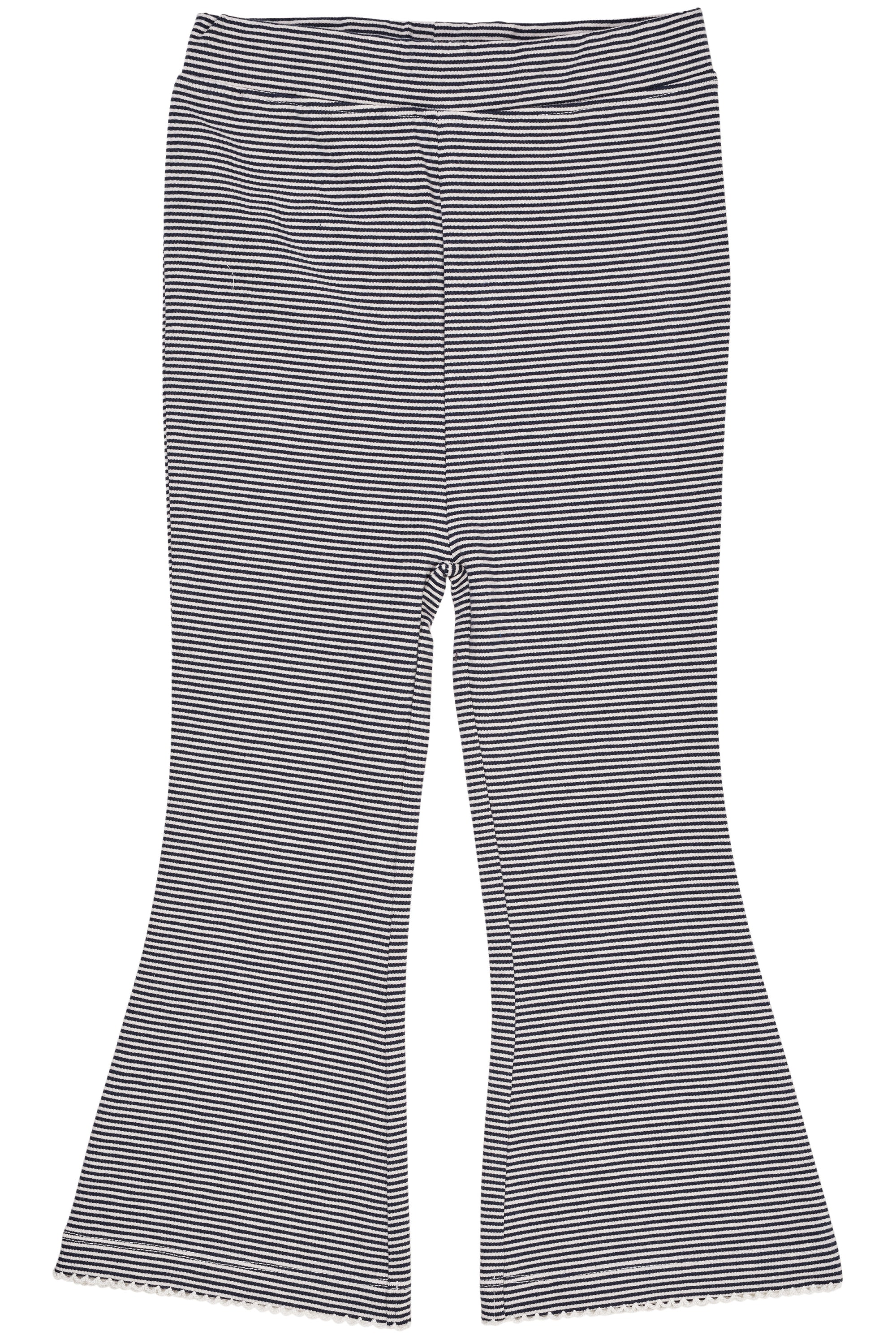 Copenhagen Colors Striped Flare Pants Navy Cream 80 Cm