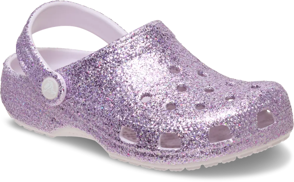 Crocs Classic Chunky Glitter Clog   Grape Ice 24 25