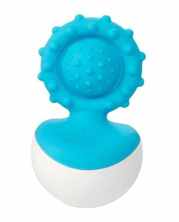 Dimpl Wobbl Væltelegetøj   Silikone Fat Brain Toys Blå
