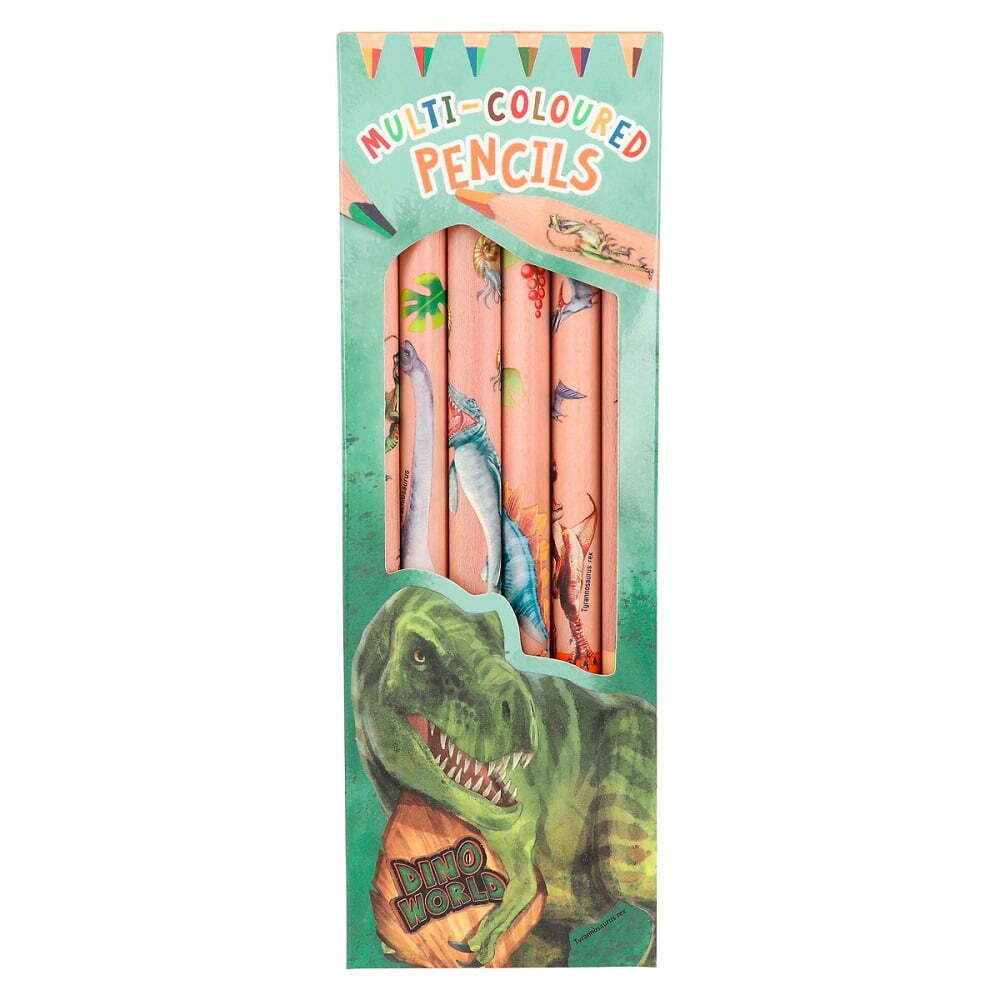 Dino World Farveblyanter Multifarver   Pak