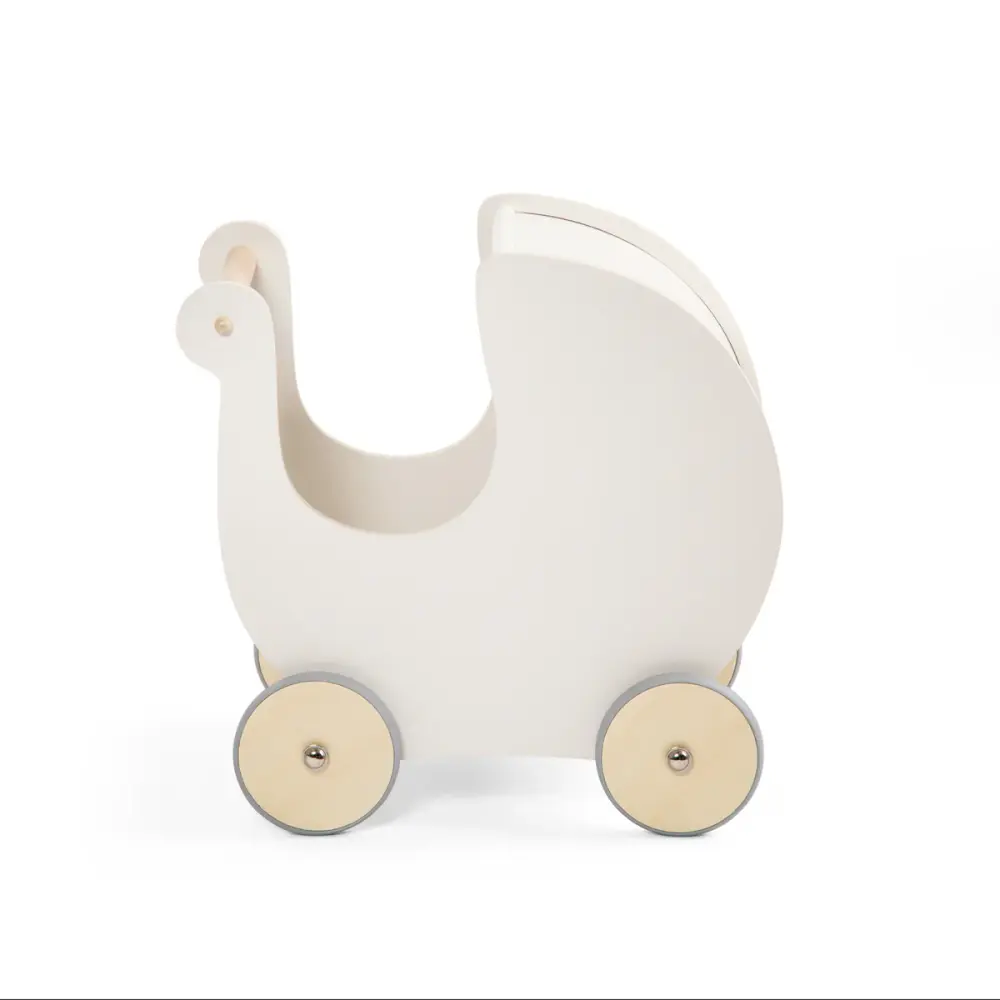 Dukkevogn   Træ  Classic White