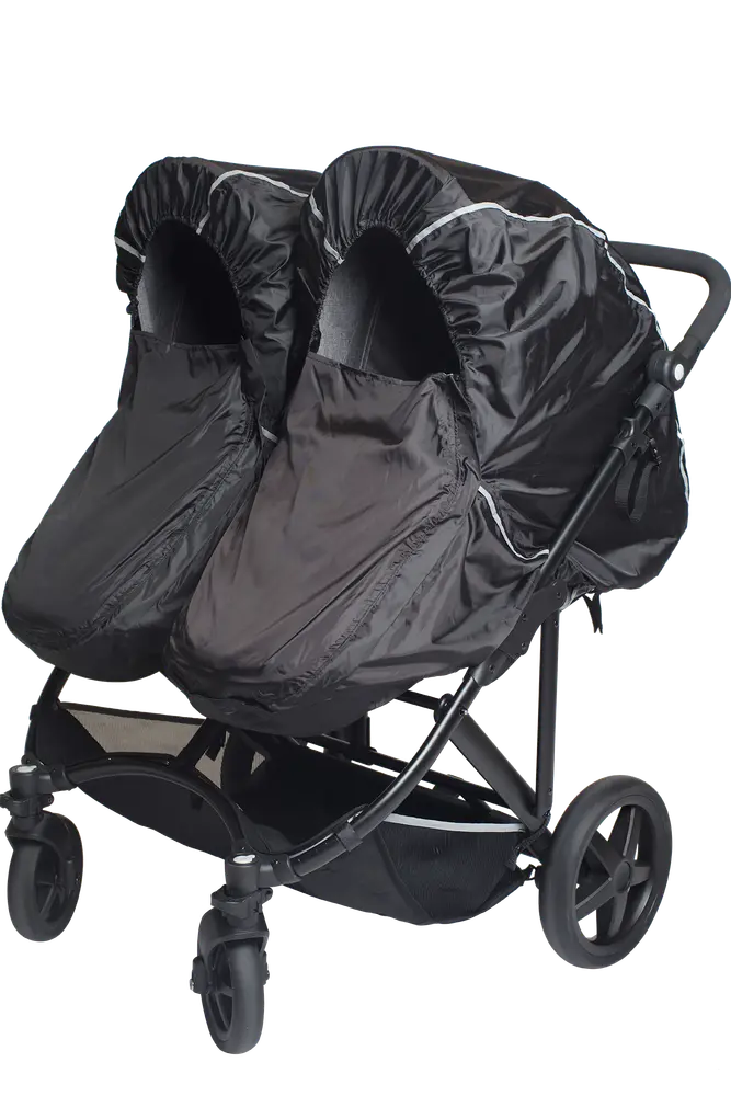 Duo Twin Regnslag Small 70-80 Cm  Sort