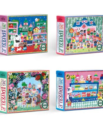Eeboo Puslespil Mini 36 Brikker Assorteret