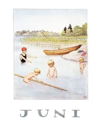 Elsa Beskow Billede Juni A4