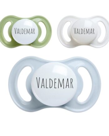 Esska Happy Mini  Str      -  Mdr  Symmetrisk Silikone  Sutter Med Navn