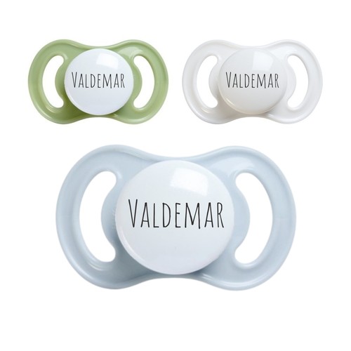 Esska Happy Mini  Str      -  Mdr  Symmetrisk Silikone  Sutter Med Navn