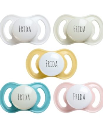 Esska Happy Mini  Str      -  Mdr  Symmetrisk Silikone  Sutter Med Navn    -pak
