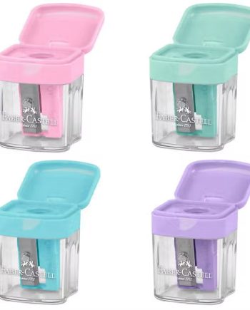 Faber Castell Blyantspidser Mini Pastel Assorteret   Stk