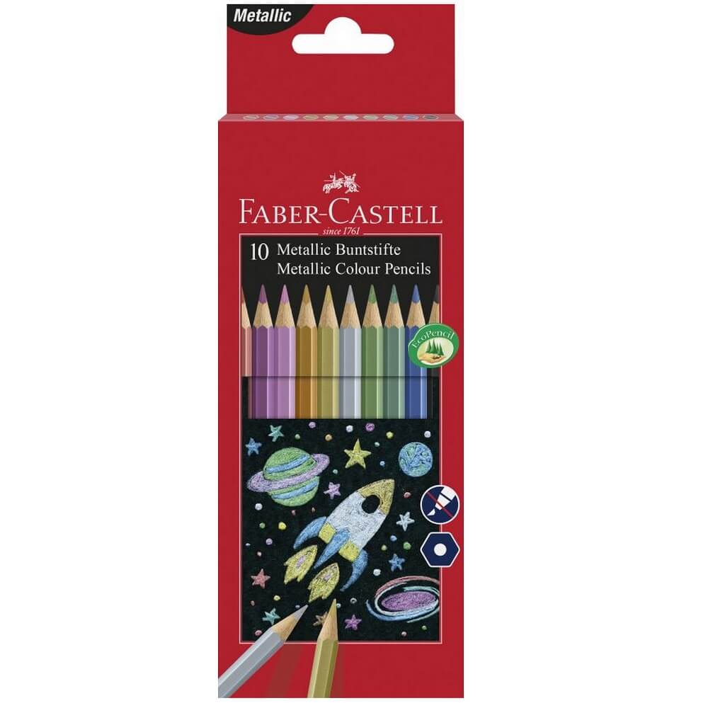 Faber Castell Farveblyanter Metallisk 10 Stk