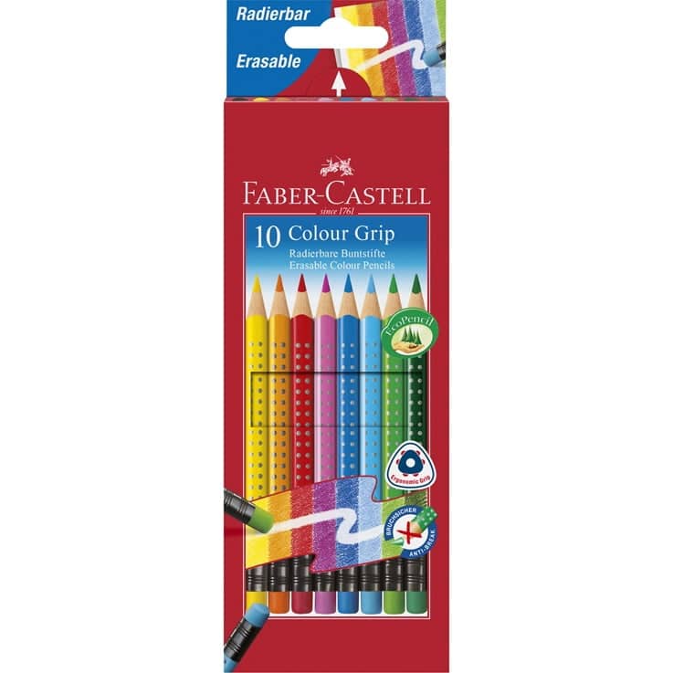 Faber Castell Farveblyanter Trekantede 10 Pak